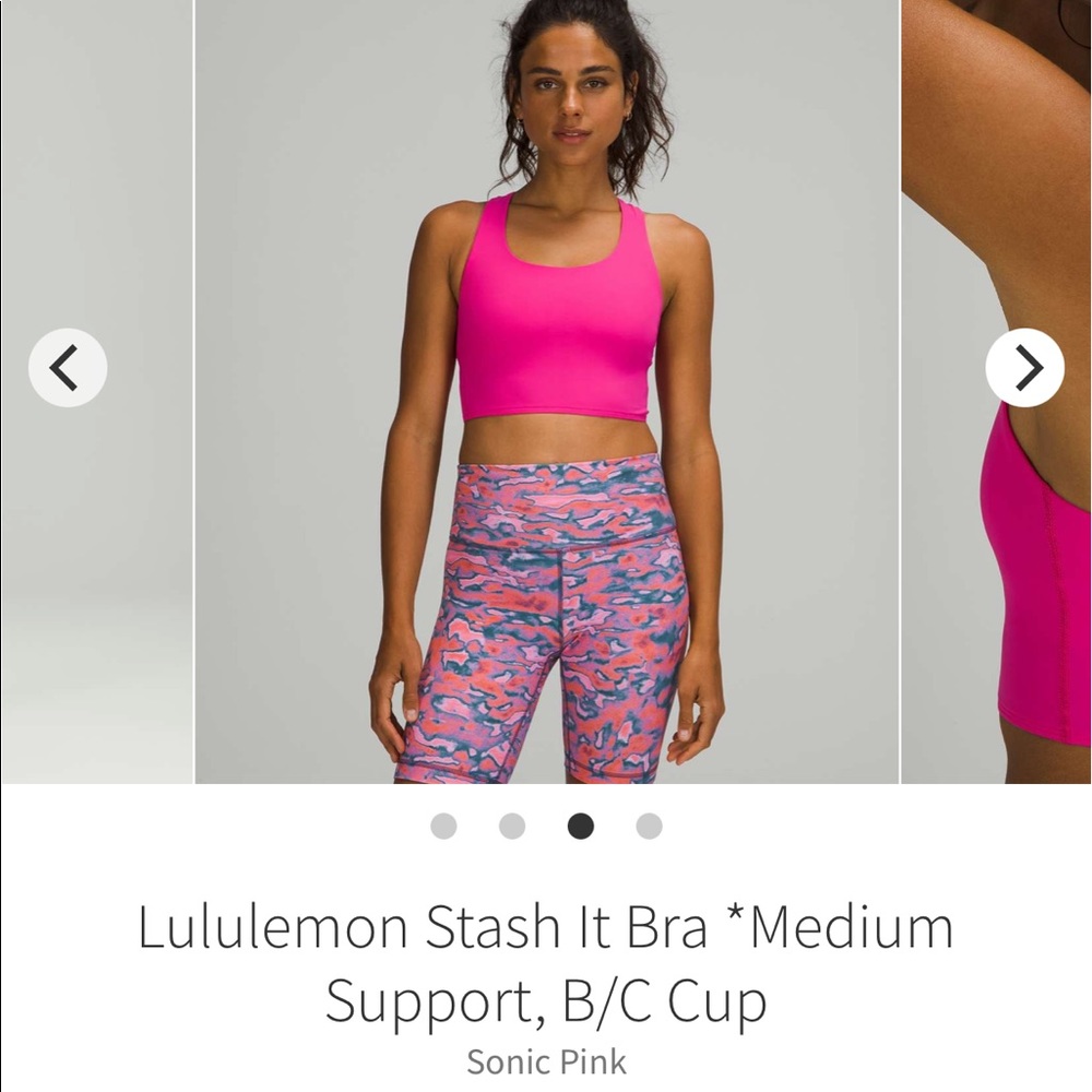 ✨ Lululemon Sonic Pink Sports Bar 8
